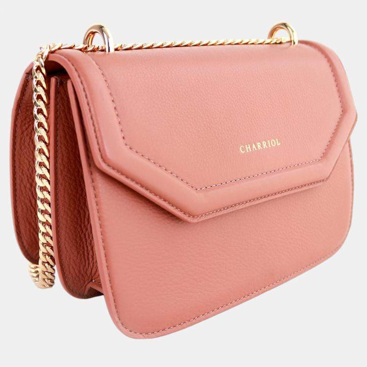 Pre Owned Charriol Light Brown  Leather Twilight Handbag