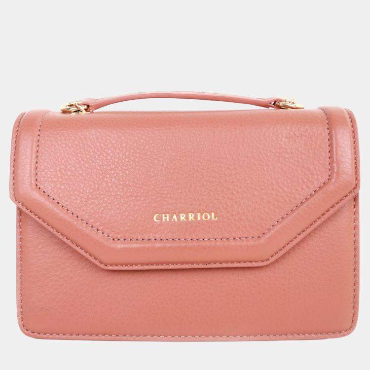 Pre Owned Charriol Light Brown Leather Twilight Handbag