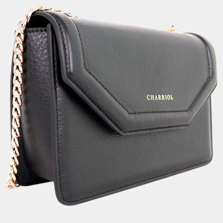 Pre Owned Charriol Black Leather Twilight Handbag