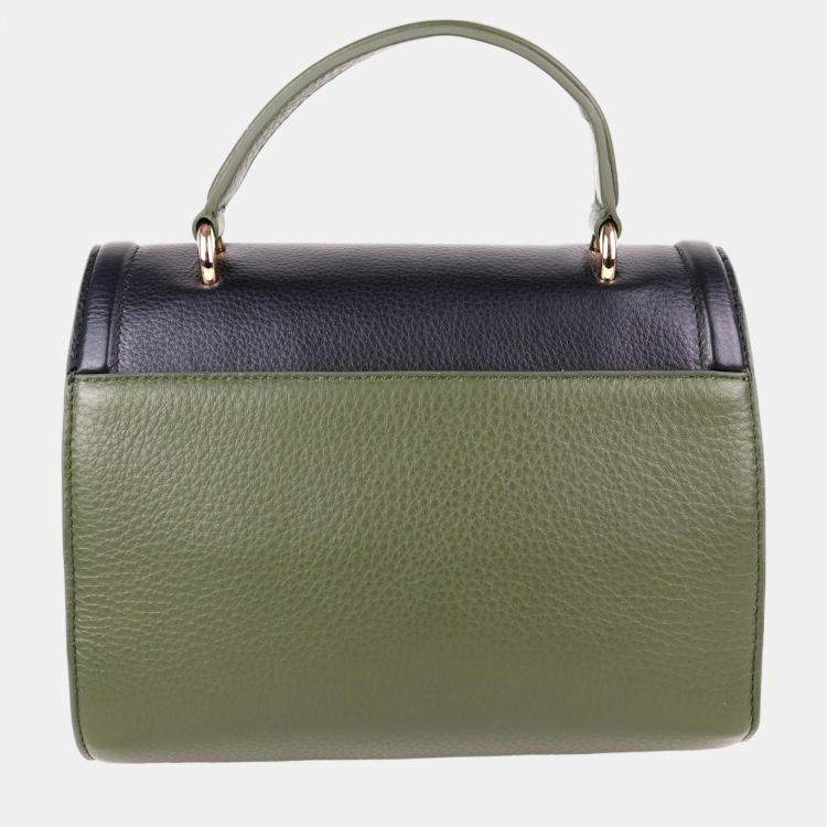 مملوكة مسبقًا Charriol Military/Off White Leather Forever Handbag