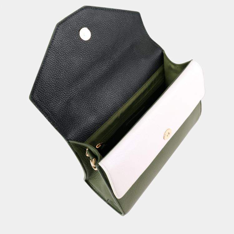 مملوكة مسبقًا Charriol Military/Off White Leather Forever Handbag