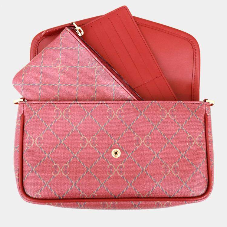 Pre Owned Charriol Bordeaux Leather CALYPSO Crossbody