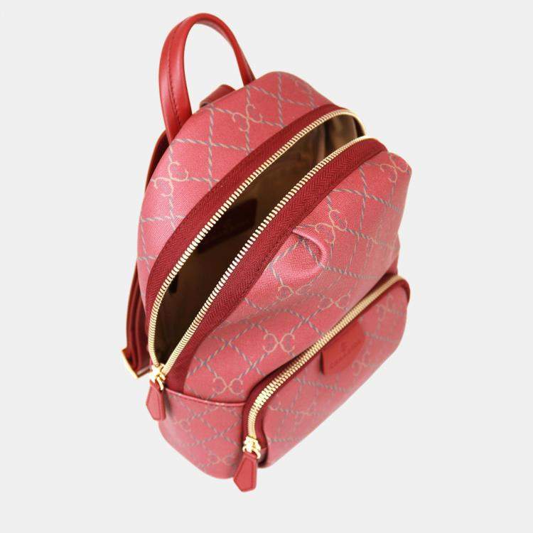 Pre Owned Charriol Bordeaux Leather  Back Pack