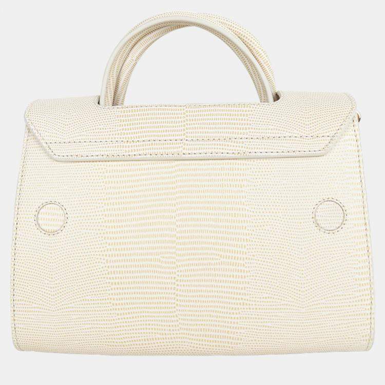 Pre Owned Charriol Beige Leather Chameleon Handbag