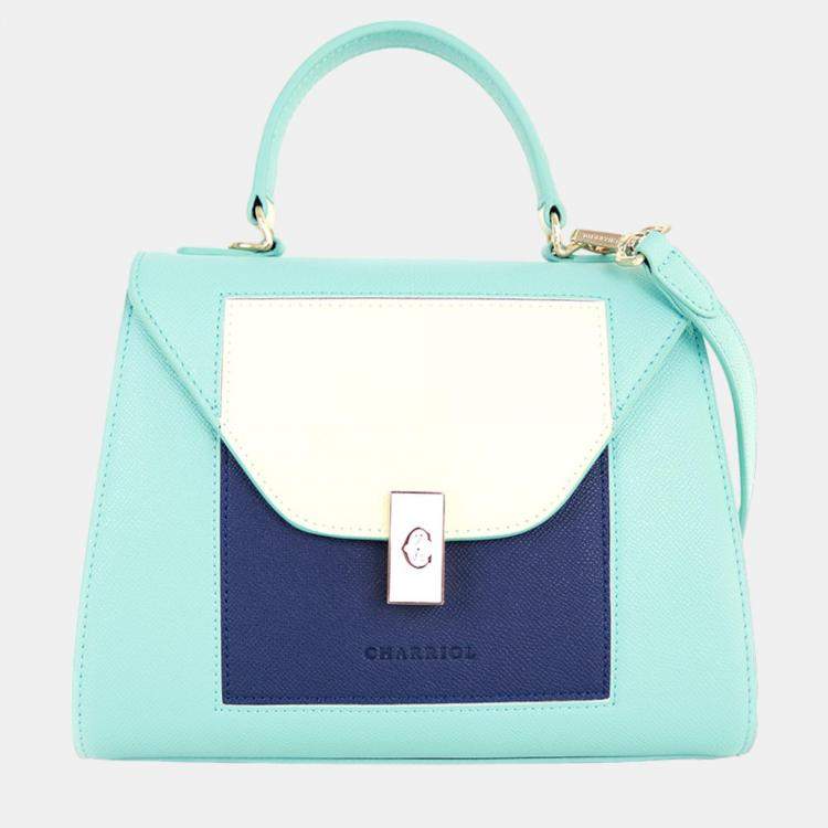 Pre Owned Charriol Blue & Navy Leather LE REVE Handbag