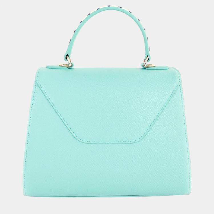Pre Owned Charriol Blue & Navy Leather LE REVE Handbag