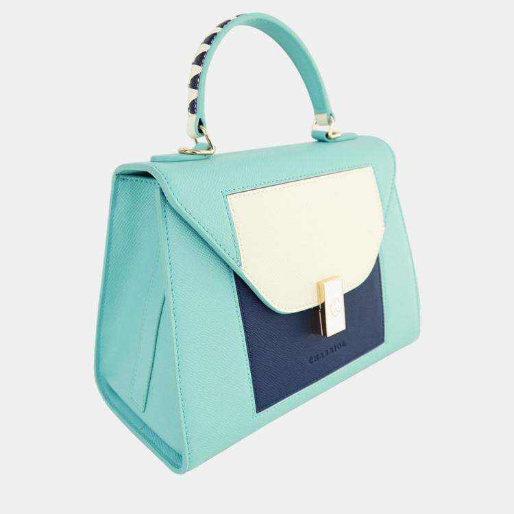 Pre Owned Charriol Blue & Navy Leather LE REVE Handbag