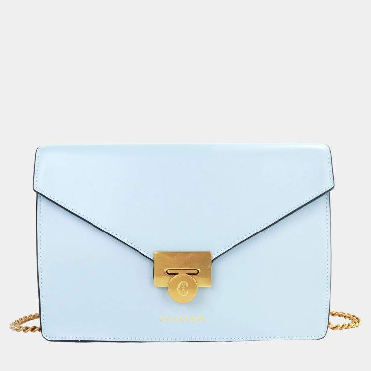 Pre Owned Charriol Blue Leather TWIST Handbag