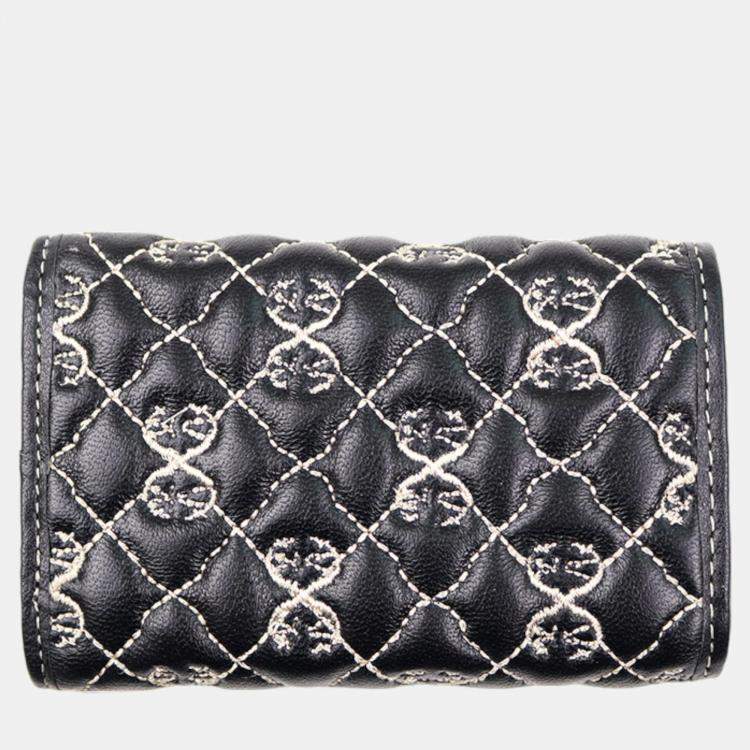 Pre Owned Charriol Black / Beige Leather Quilted Purses