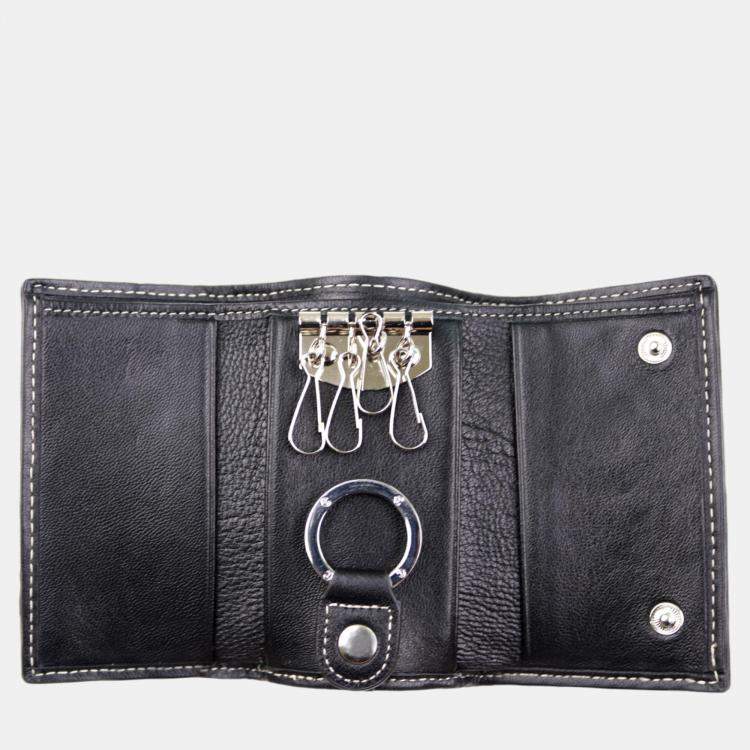 Pre Owned Charriol Black / Beige Leather Quilted Purses