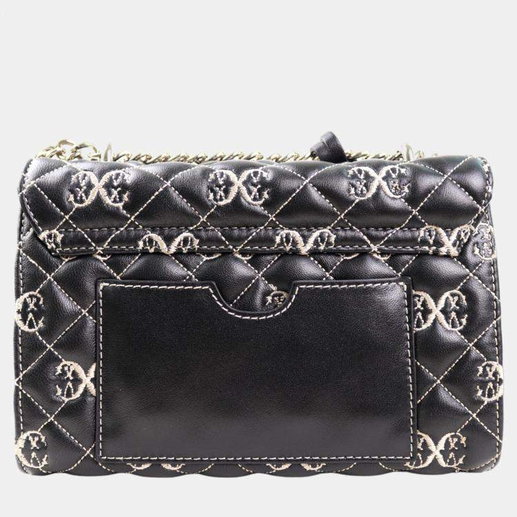 مملوكة مسبقًا Charriol Black/Beige Leather LE REVE Crossbody