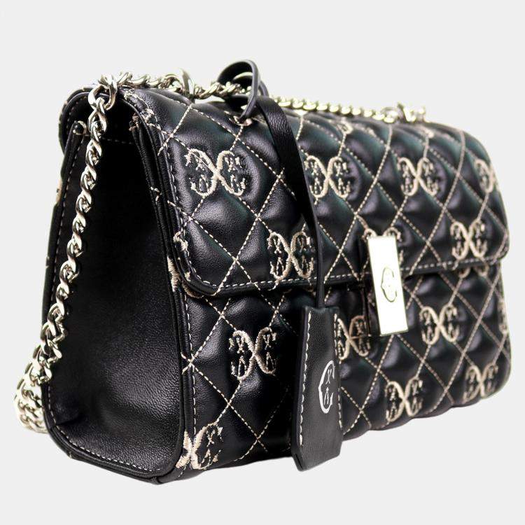 مملوكة مسبقًا Charriol Black/Beige Leather LE REVE Crossbody