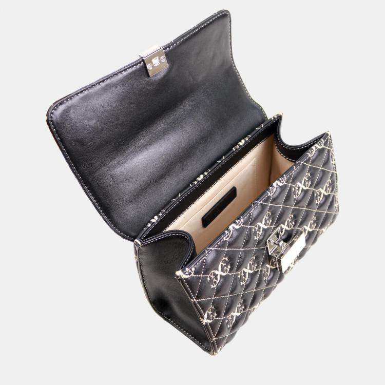 مملوكة مسبقًا Charriol Black/Beige Leather LE REVE Crossbody
