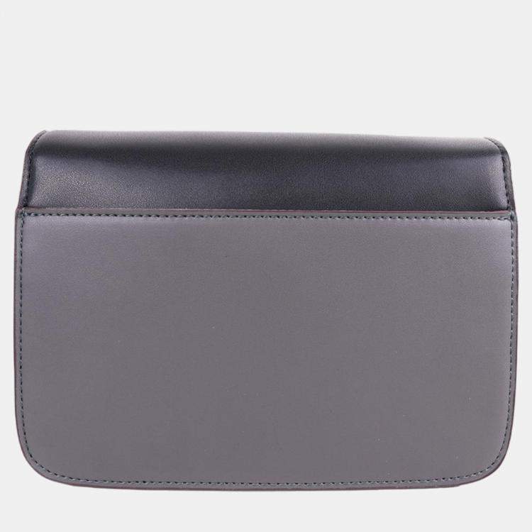 Pre Owned Charriol Black/Grey Leather LE REVE Crossbody