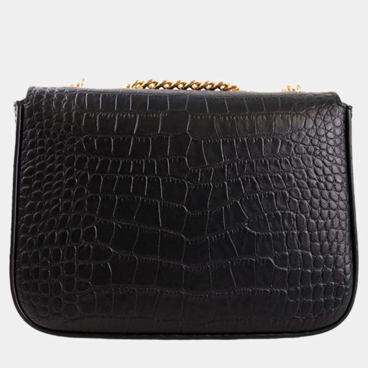 Pre Owned Charriol Black  Leather LaetitiaClassic Handbag