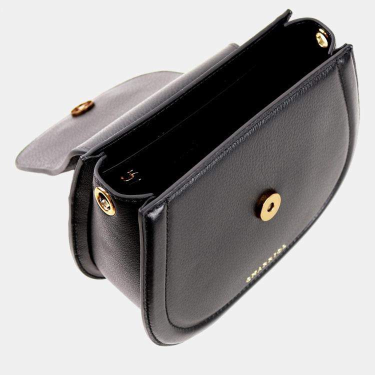 Pre Owned Charriol Black Leather MARIE OLGA Handbag