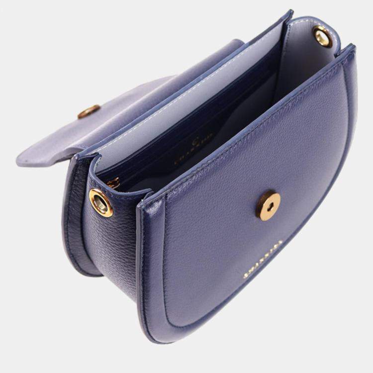 Pre Owned Charriol Dark blue Leather MARIE OLGA Handbag
