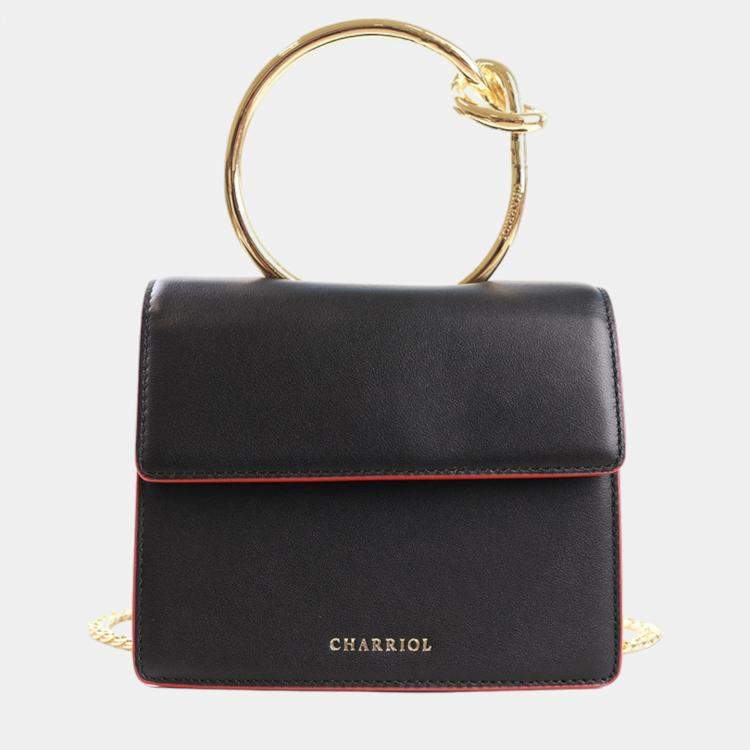 Pre Owned Charriol Black Leather ZENITUDE Handbag