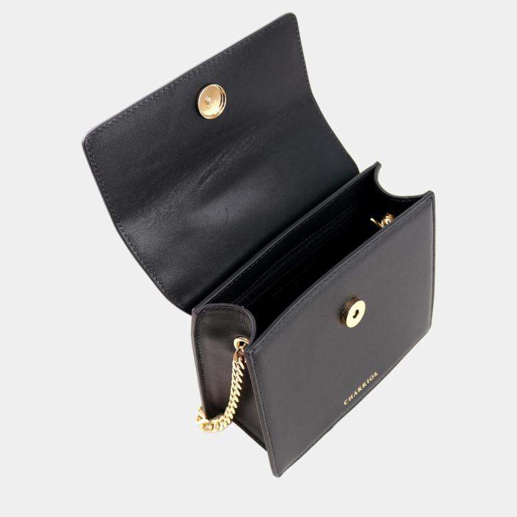 Pre Owned Charriol Black Leather ZENITUDE Handbag