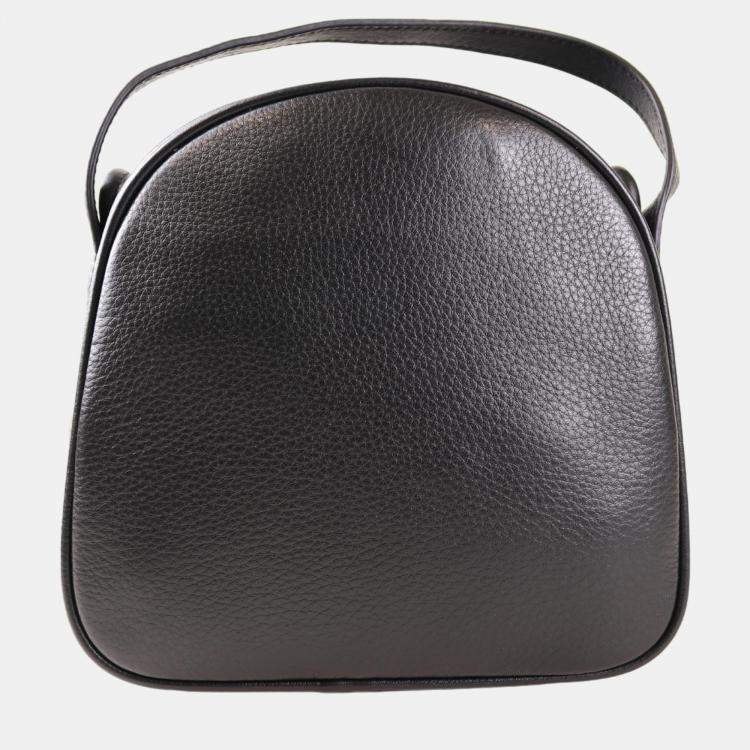 Pre Owned Charriol Black Leather Conic Handbag
