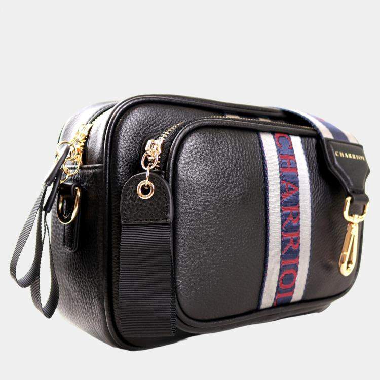 Pre Owned Charriol Black Leather Deauville Crossbody
