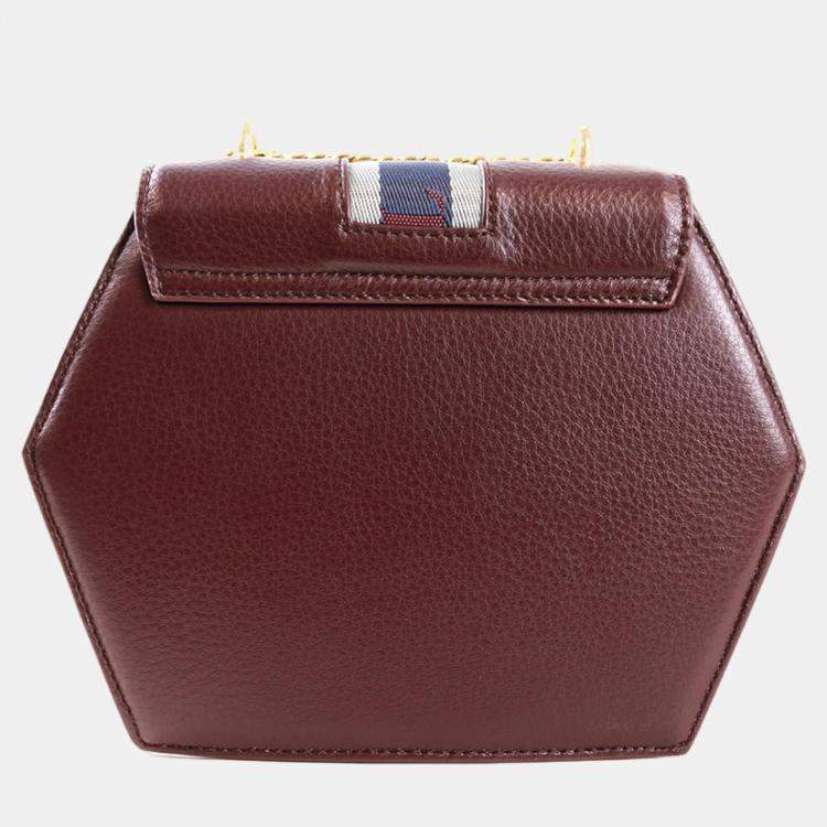 Pre Owned Charriol Bordeaux Leather Deauville Crossbody