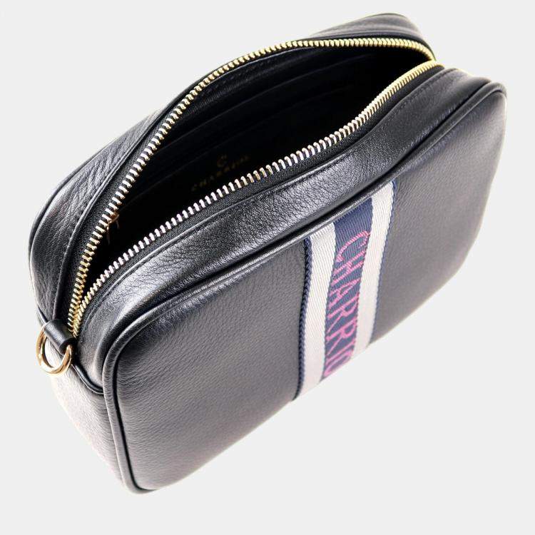 Pre Owned Charriol Black  Leather Deauville Crossbody