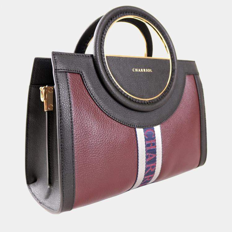 Pre Owned Charriol Black  Leather Deauville Handbag