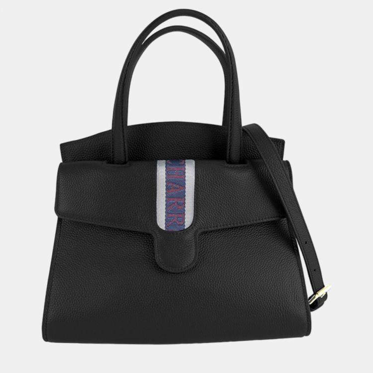 Pre Owned Charriol Black  Leather Deauville Handbag