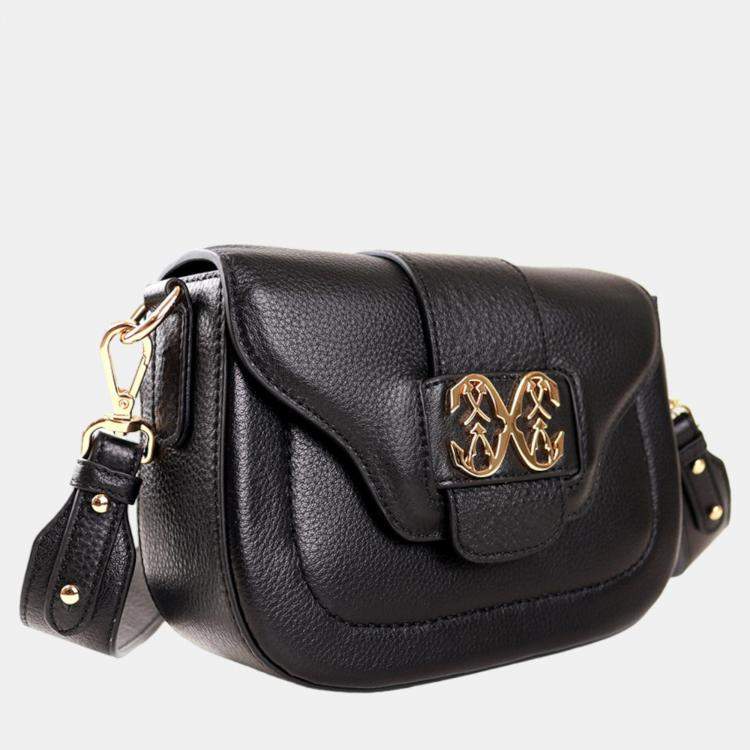 Pre Owned Charriol Black Leather MARIE OLGA Crossbody