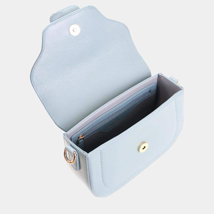 Pre Owned Charriol Light Blue Leather MARIE OLGA Crossbody