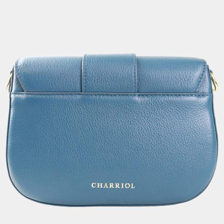 Pre Owned Charriol Bluish Green Leather MARIE OLGA Crossbody