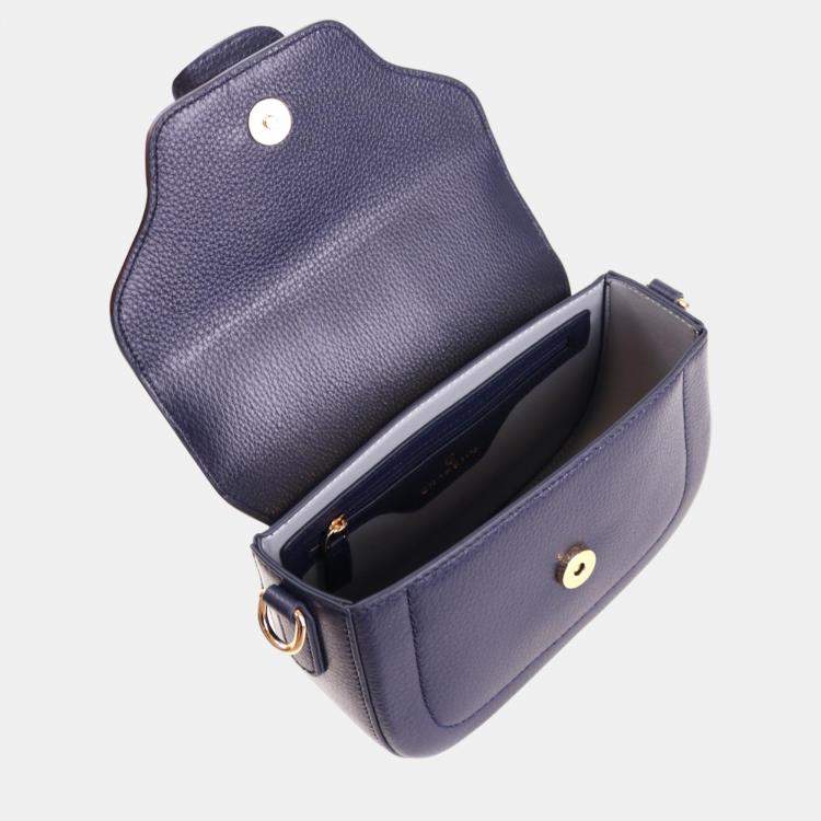 Pre Owned Charriol Dark blue Leather MARIE OLGA Crossbody