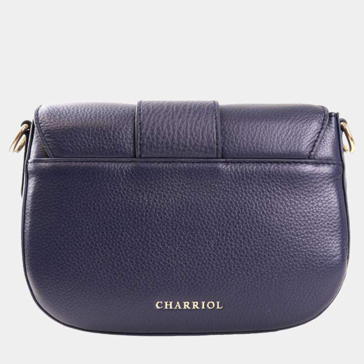 Pre Owned Charriol Dark blue Leather MARIE OLGA Crossbody