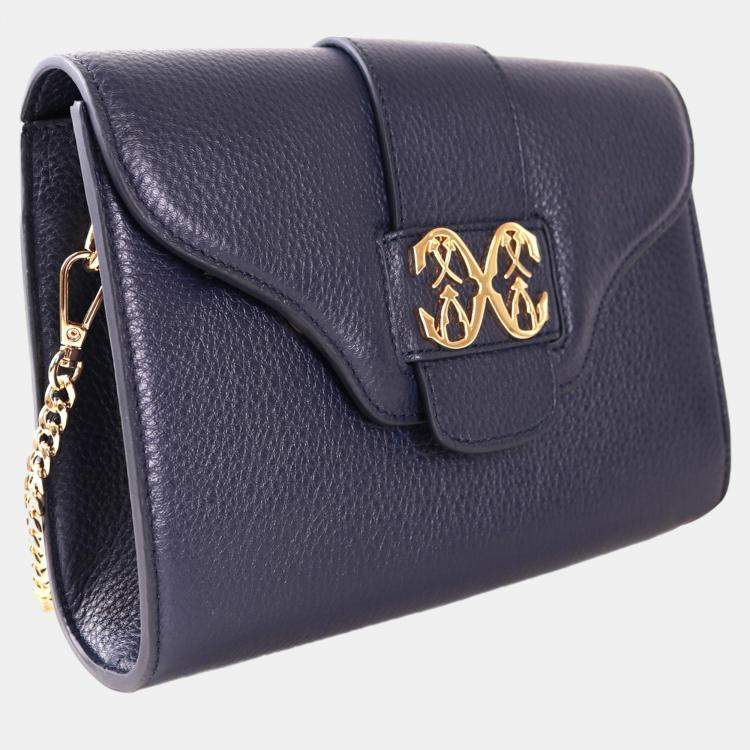 Pre Owned Charriol Dark blue Leather MARIE OLGA Crossbody