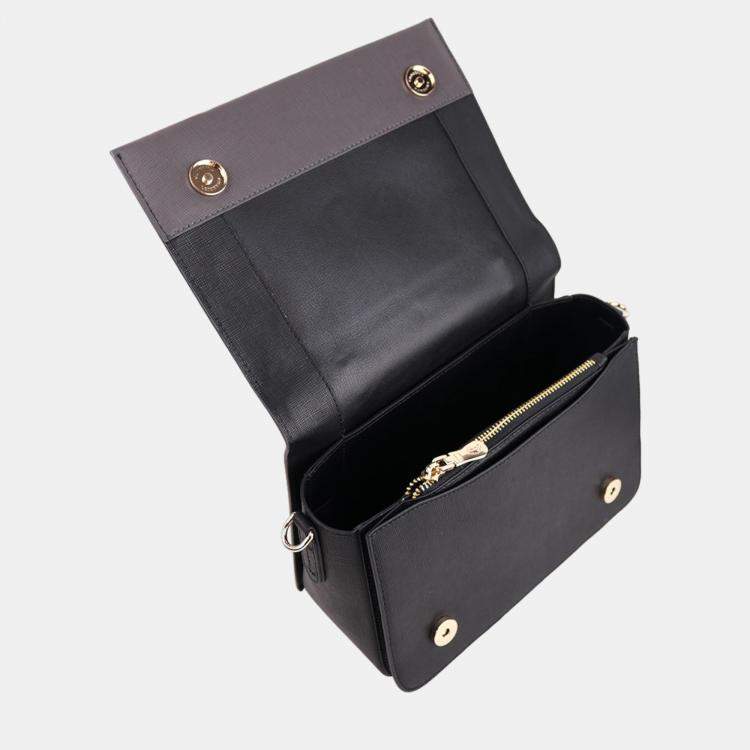 Pre Owned Charriol Black Leather Marina Crossbody