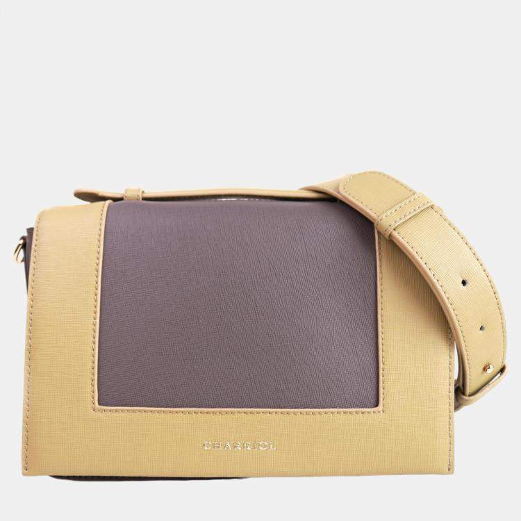 Pre Owned Charriol Dark Grey Leather Marina Crossbody