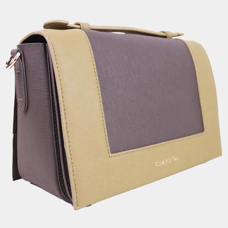 Pre Owned Charriol Dark Grey Leather Marina Crossbody