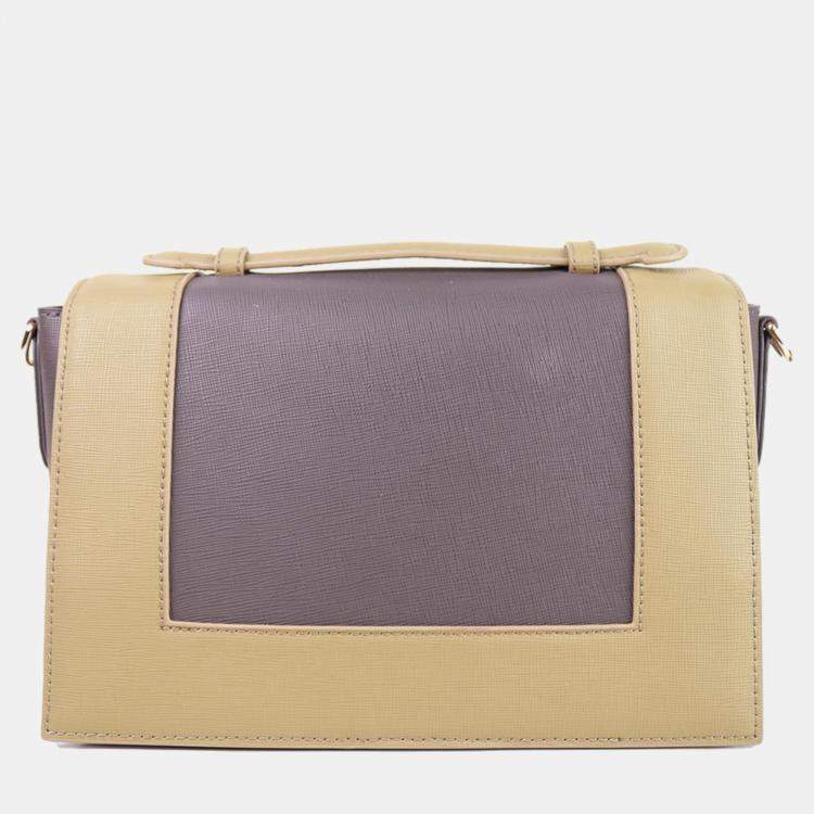 Pre Owned Charriol Dark Grey Leather Marina Crossbody