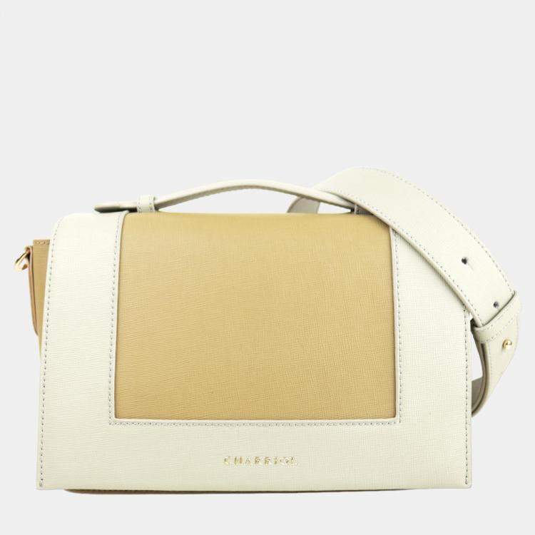 Pre Owned Charriol Almond Leather Marina Crossbody