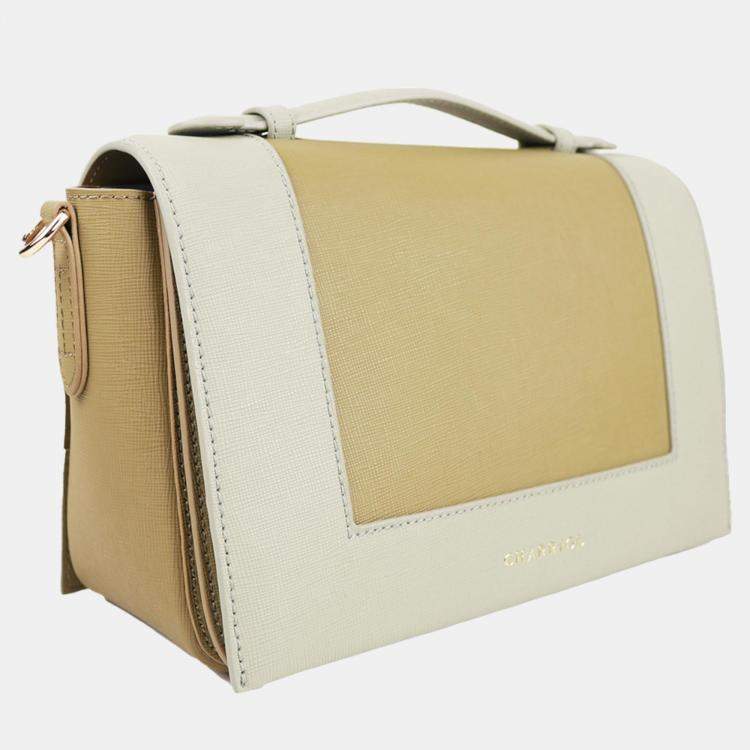 Pre Owned Charriol Almond Leather Marina Crossbody