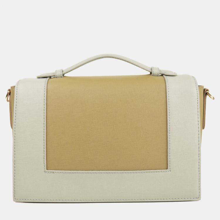 Pre Owned Charriol Almond Leather Marina Crossbody