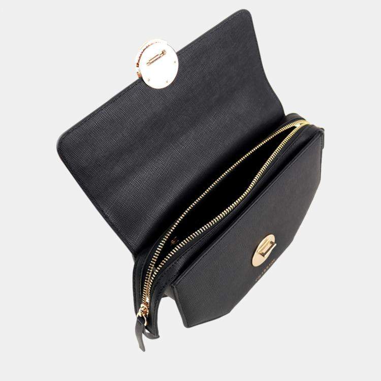 Pre Owned Charriol Black Leather Cetic Legacy Crossbody
