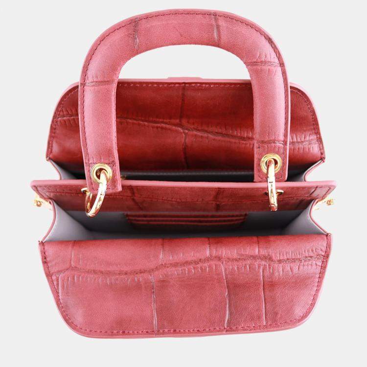 Pre Owned Charriol Bordeaux Leather Passion Handbag