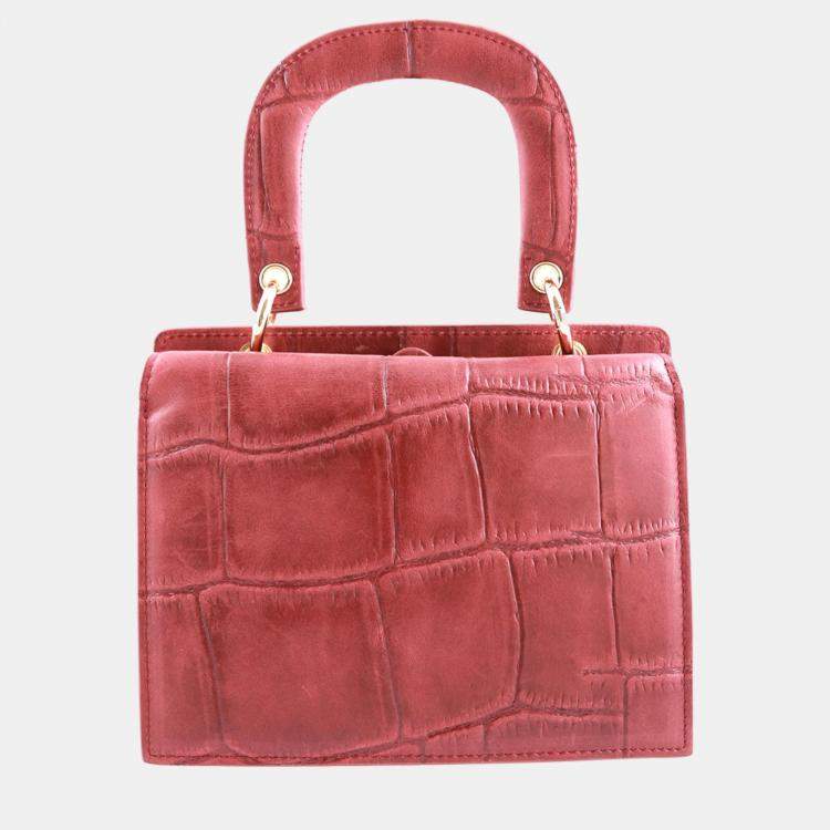 Pre Owned Charriol Bordeaux Leather Passion Handbag
