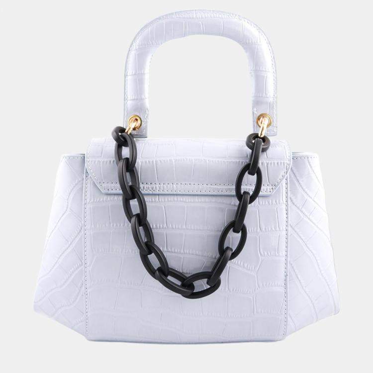 Pre Owned Charriol Blue Leather Passion Handbag
