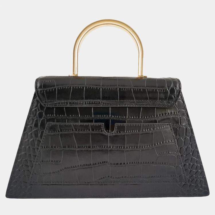 Pre Owned Charriol Black Leather Laetitia Crossbody