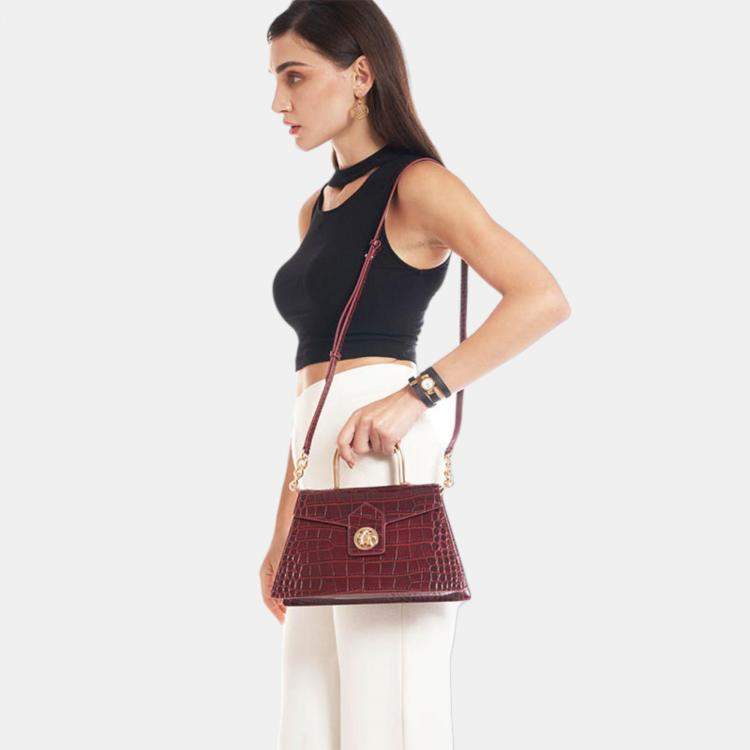 Pre Owned Charriol Bordeaux Leather Laetitia Crossbody