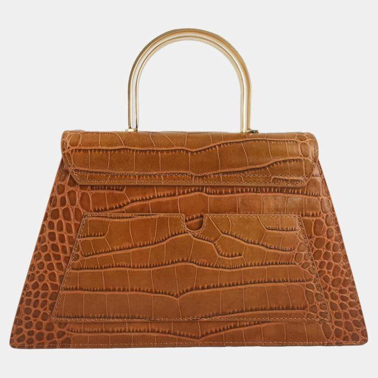 Pre Owned Charriol Brown Leather Laetitia Crossbody