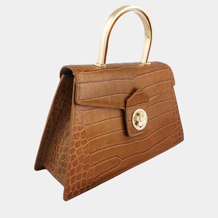 Pre Owned Charriol Brown Leather Laetitia Crossbody